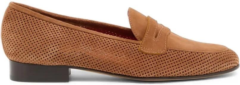 Carel Paris Geperforeerde loafers Bruin