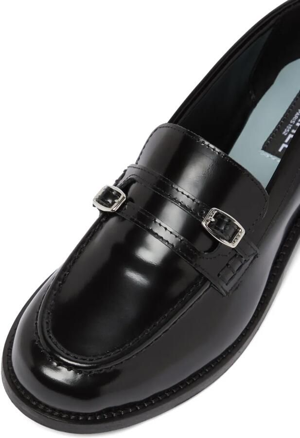 Carel Paris Gina leren loafers met gespbandje Zwart - Foto 4