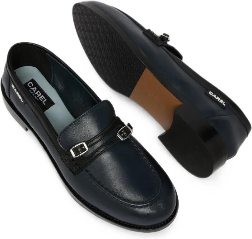 Carel Paris Gina loafers met gespbandje Blauw - Foto 2