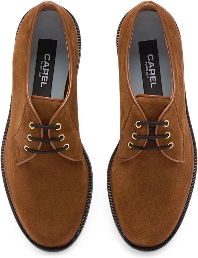 Carel Paris Gioia suède veterschoenen Bruin - Foto 2