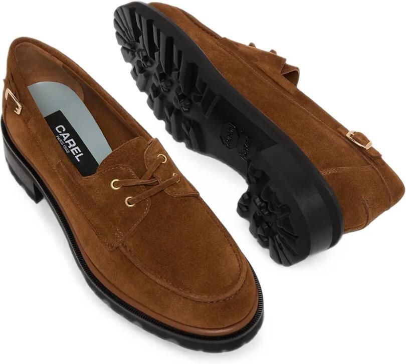 Carel Paris Gioia suède veterschoenen Bruin - Foto 3