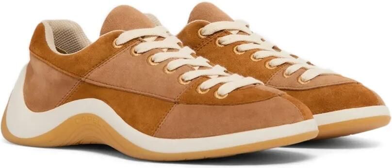 Carel Paris Jane sneakers met suède vlakken Bruin - Foto 5
