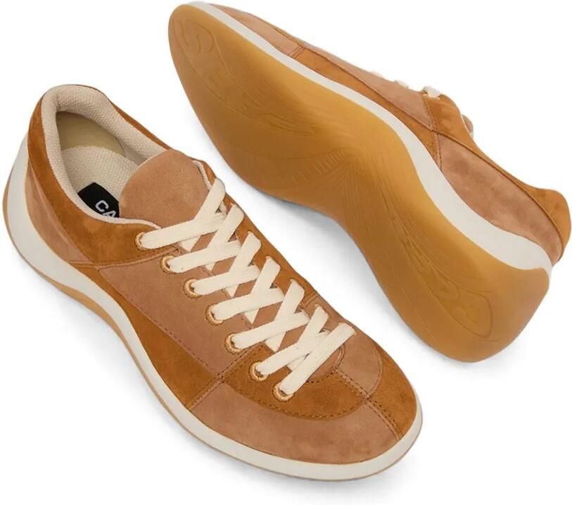 Carel Paris Jane sneakers met suède vlakken Bruin - Foto 3