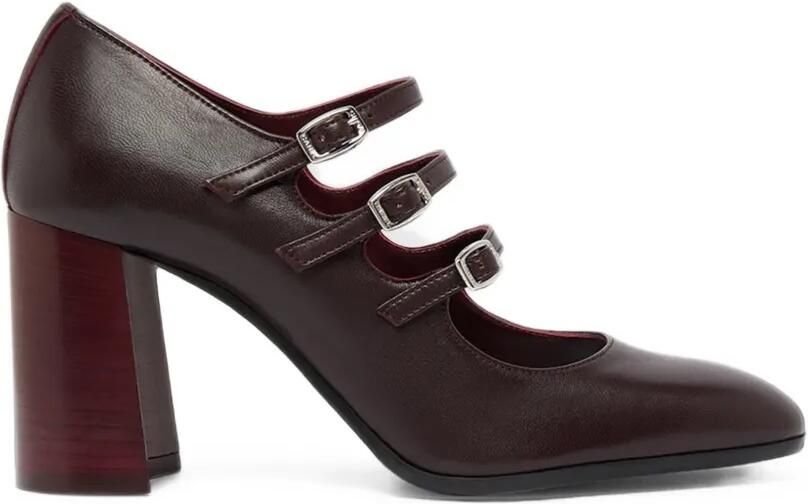 Carel Paris Keel Flex triple-strap pumps Rood