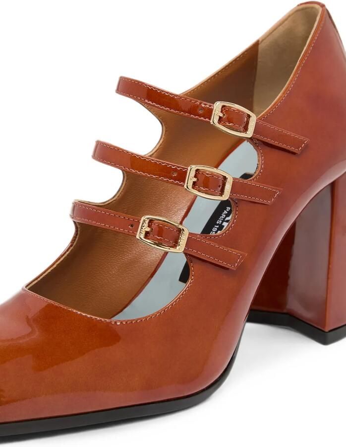Carel Paris Keel lakleren pumps Bruin - Foto 2