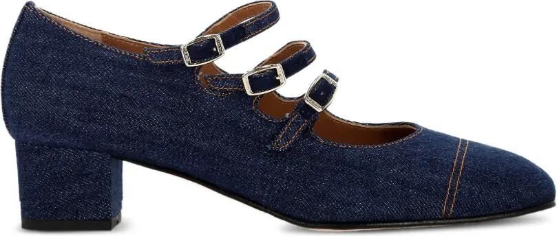 Carel Paris Kina ballerina's met gesp Blauw