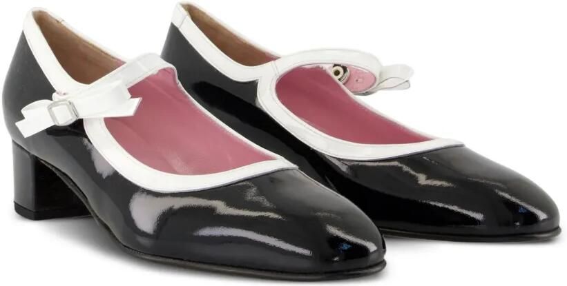 Carel Paris Kina lakleren pumps met strik Zwart - Foto 2
