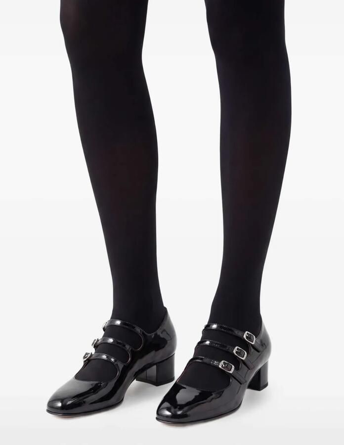 Carel Paris Kina leren pumps Zwart - Foto 2