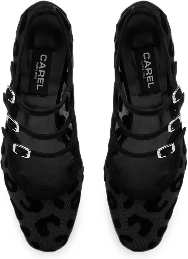 Carel Paris Kina mesh pumps met luipaard-print Zwart - Foto 3