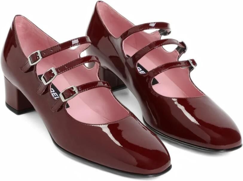 Carel Paris Kina patent-leather block-heel pumps Rood - Foto 3