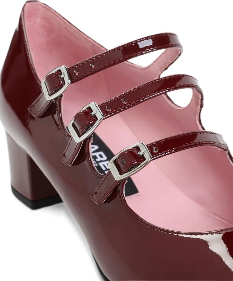 Carel Paris Kina patent-leather block-heel pumps Rood - Foto 2