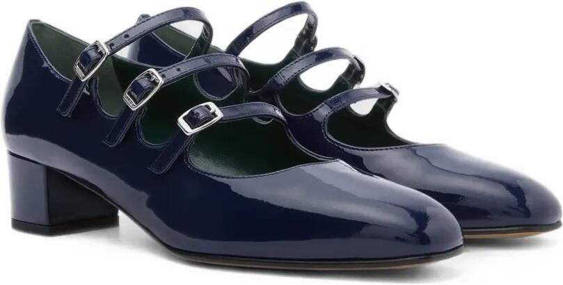 Carel Paris Kina pumps met drie bandjes Blauw - Foto 5