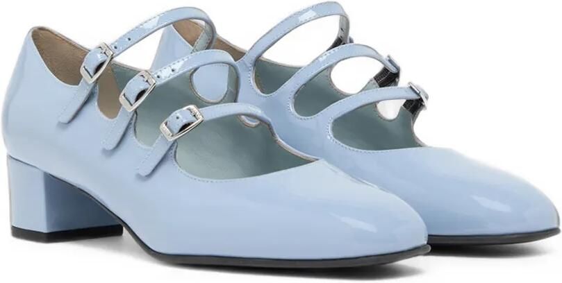 Carel Paris Kina pumps met drie bandjes Blauw - Foto 4