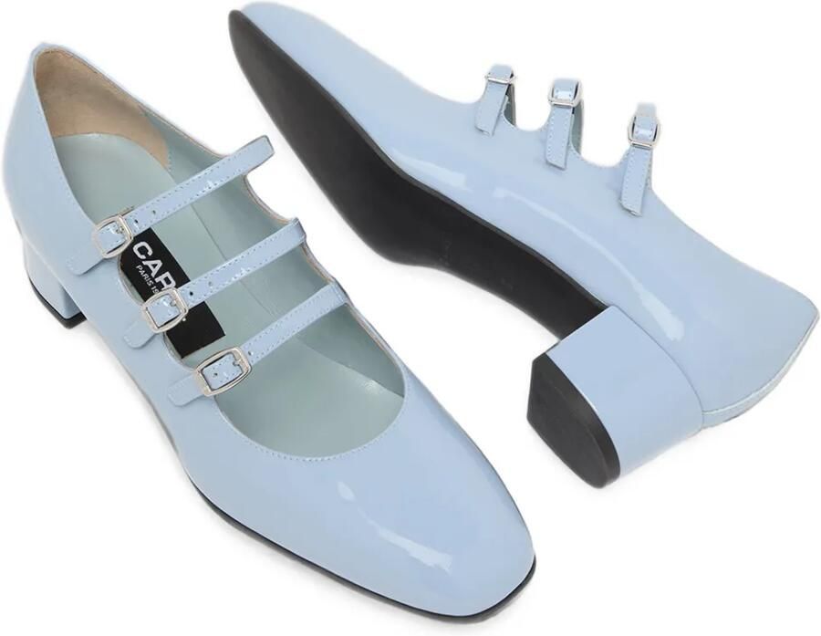 Carel Paris Kina pumps met drie bandjes Blauw - Foto 3