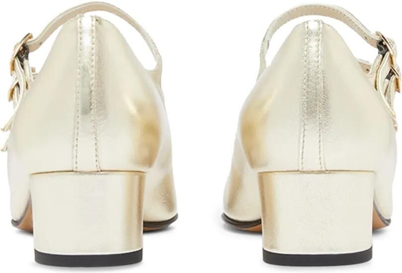 Carel Paris Kina pumps met drie bandjes Goud - Foto 4