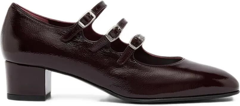 Carel Paris Kina pumps met drie bandjes Paars