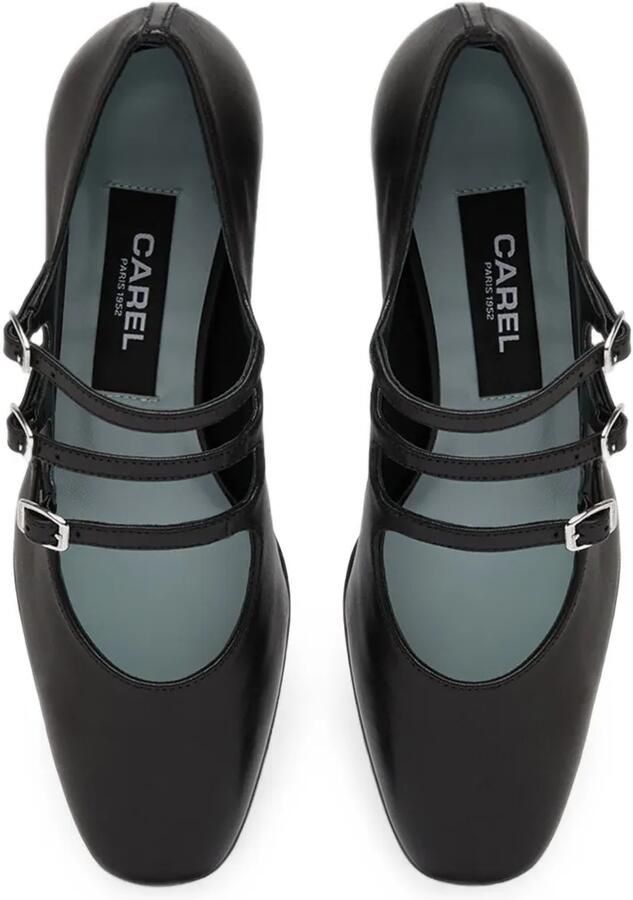 Carel Paris Kina pumps met drie bandjes Zwart - Foto 3