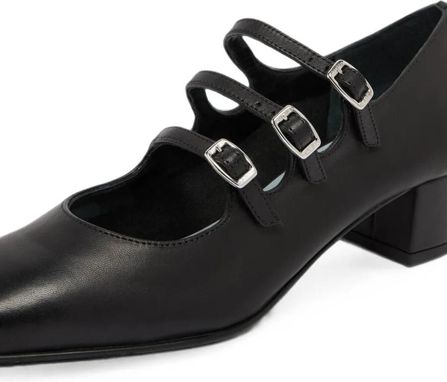 Carel Paris Kina pumps met drie bandjes Zwart - Foto 2