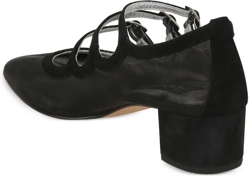 Carel Paris Kina pumps met drievoudig bandje en hak Zwart - Foto 3