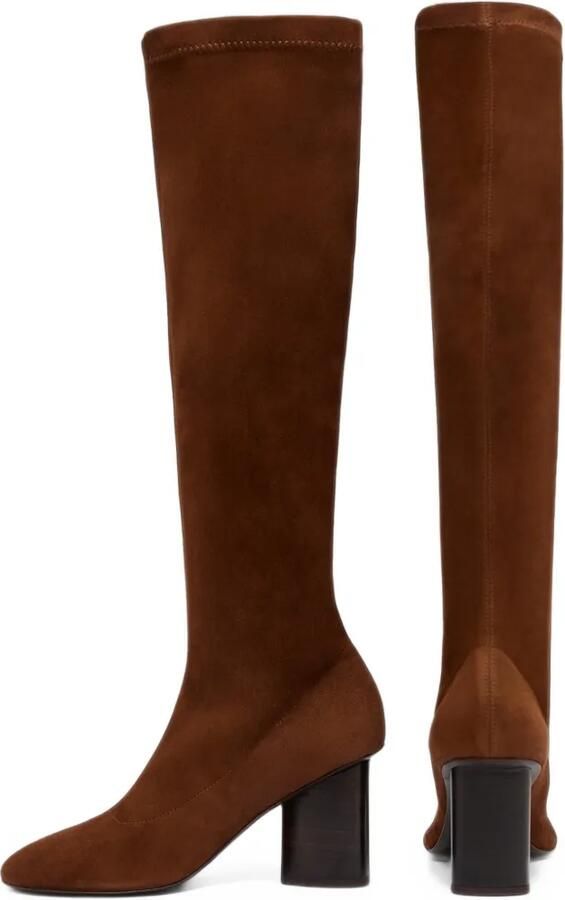 Carel Paris Lucca stretch-suede knee-high boots Bruin - Foto 4