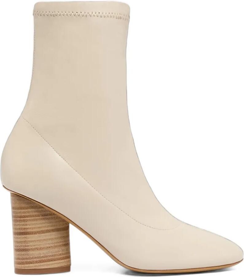 Carel Paris Lucia stretch-leather ankle boots Beige