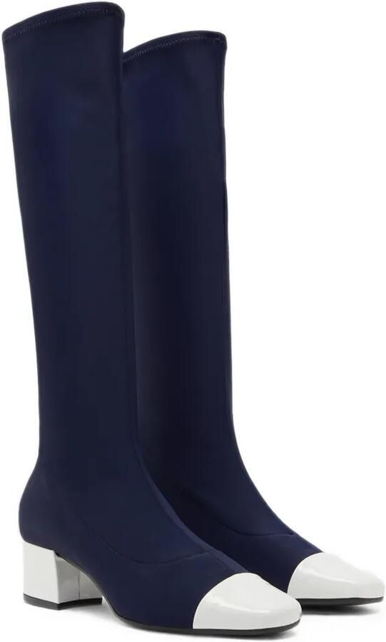 Carel Paris Malaga knielaarzen van stretch-stof Blauw - Foto 2