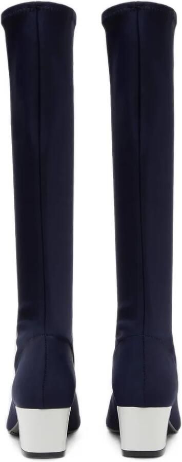 Carel Paris Malaga knielaarzen van stretch-stof Blauw - Foto 3