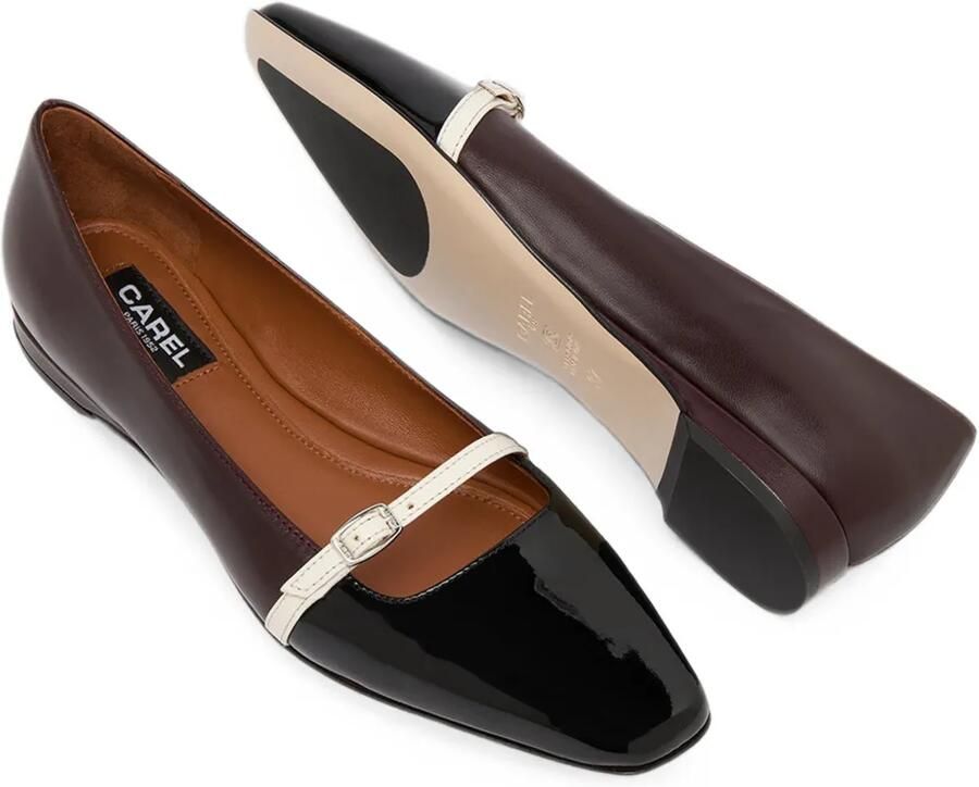 Carel Paris Mili ballerina's met gesp Bruin - Foto 2