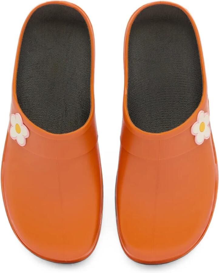Carel Paris Nectar muiltjes met bloemenpatch Oranje - Foto 2