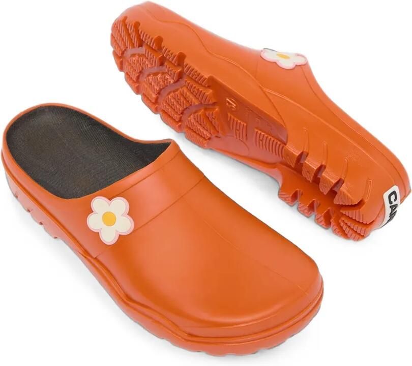 Carel Paris Nectar muiltjes met bloemenpatch Oranje - Foto 3