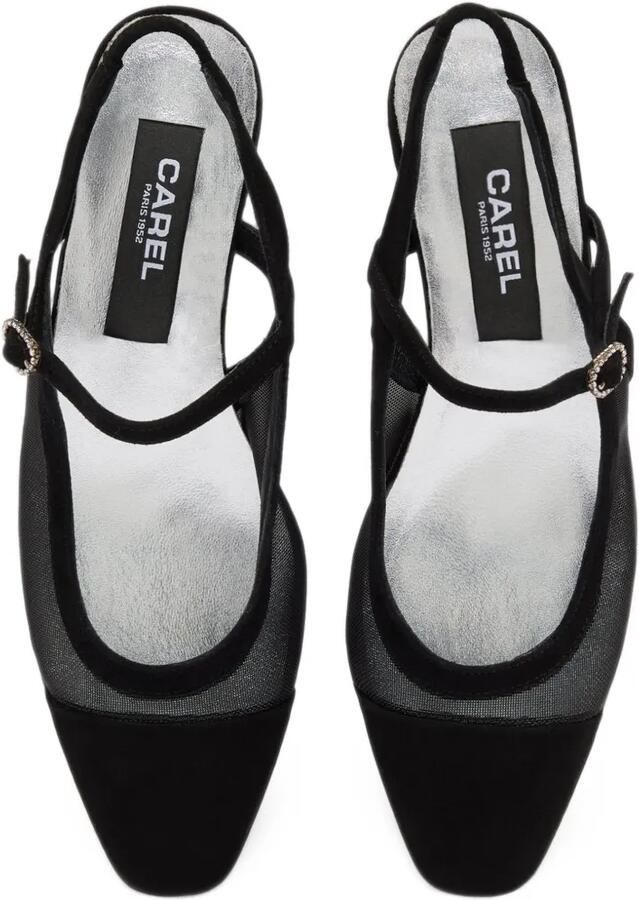 Carel Paris Oceanight mesh-panel slingback heeled pumps Zwart - Foto 2