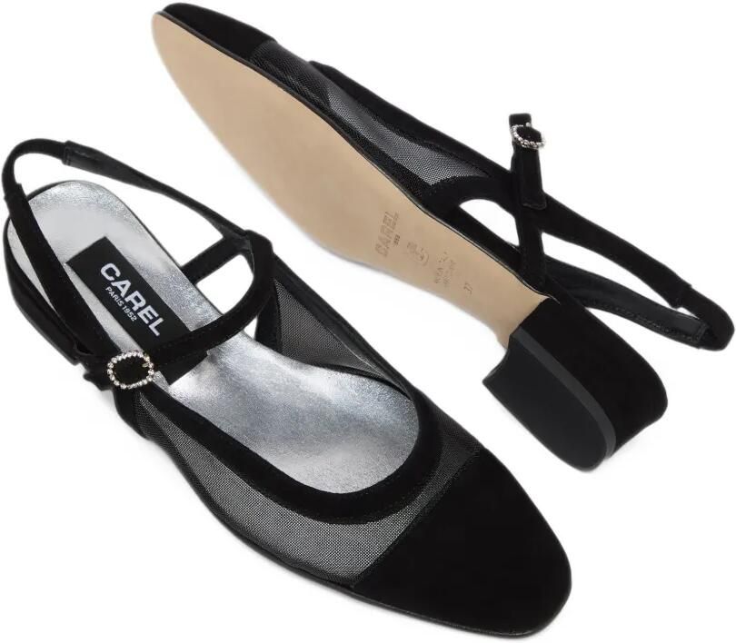 Carel Paris Oceanight mesh-panel slingback heeled pumps Zwart - Foto 3