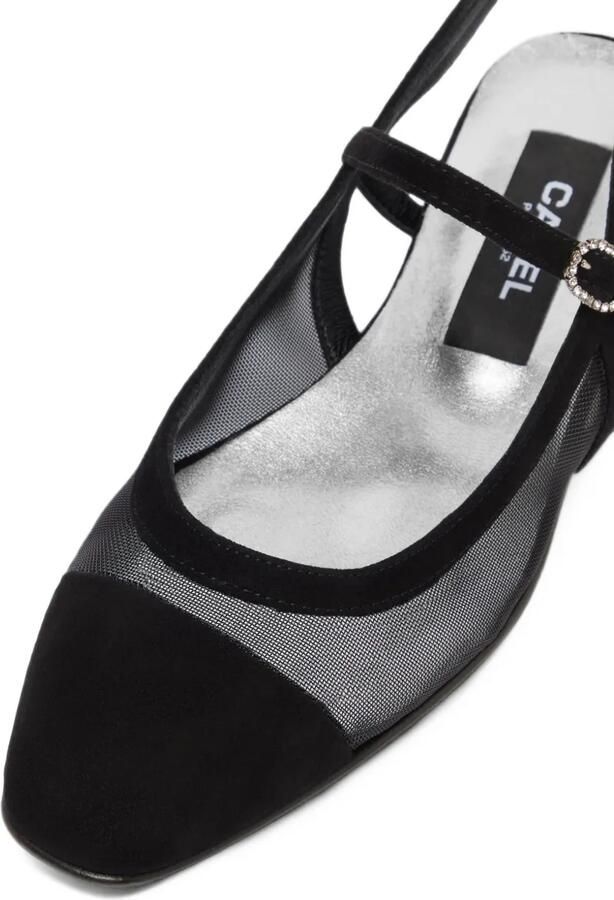 Carel Paris Oceanight mesh-panel slingback heeled pumps Zwart - Foto 4
