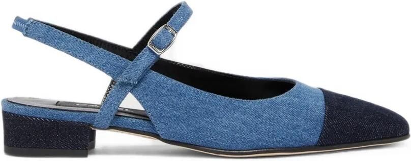 Carel Paris Oceano denim slingback pumps Blauw