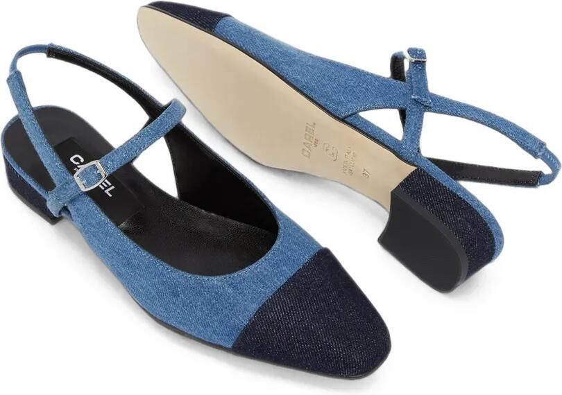 Carel Paris Oceano denim slingback pumps Blauw - Foto 3