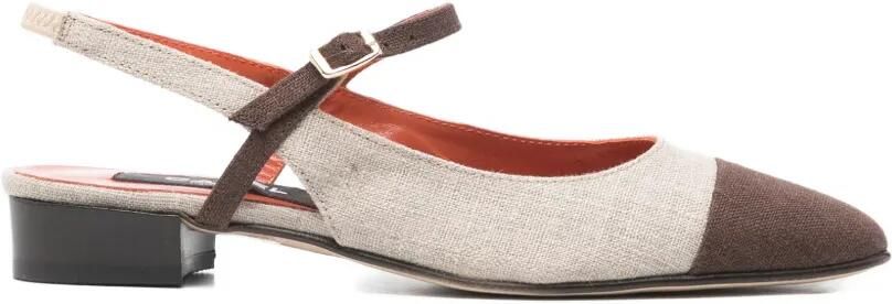 Carel Paris Oceano pumps met puntige neus Beige