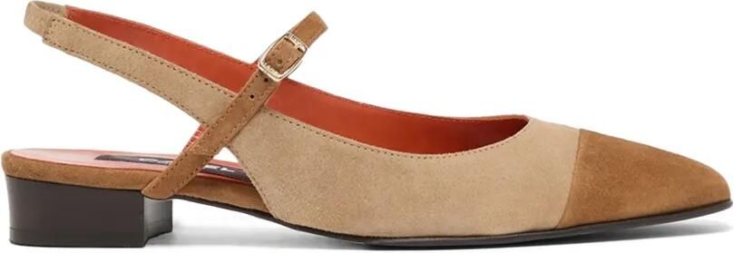 Carel Paris Oceano suède ballerina's Bruin