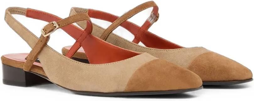Carel Paris Oceano suède ballerina's Bruin - Foto 5