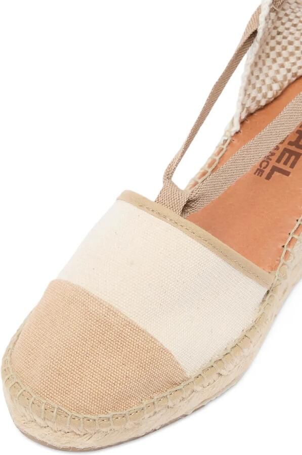 Carel Paris Parasol espadrilles met sleehak en veters Beige - Foto 5