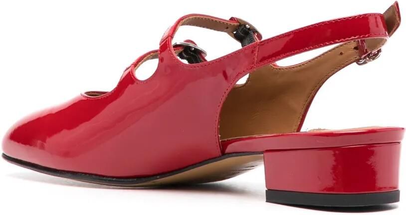 Carel Paris Peche lakleren Mary Janes Rood - Foto 3