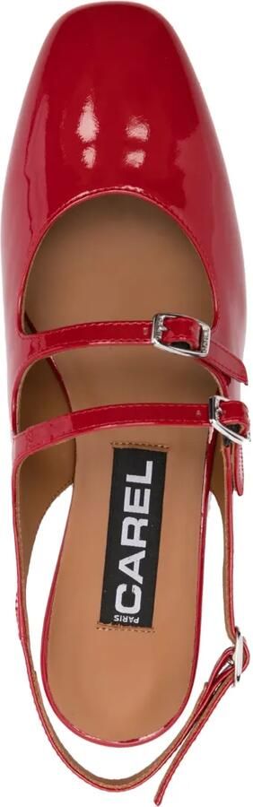 Carel Paris Peche lakleren Mary Janes Rood - Foto 4