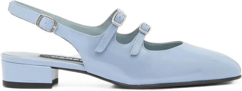 Carel Paris Peche lakleren slingback pumps Blauw