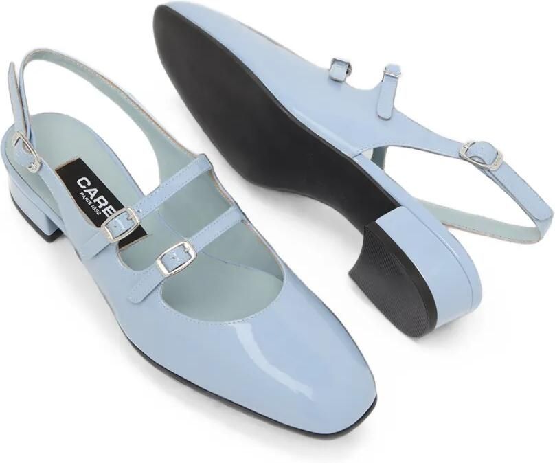 Carel Paris Peche lakleren slingback pumps Blauw - Foto 3