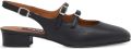 Carel Paris Peche slingback pumps met hak Zwart - Zwart