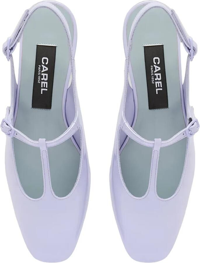 Carel Paris Prune lakleren slingback pumps Paars - Foto 3