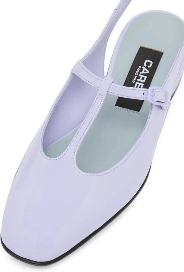 Carel Paris Prune lakleren slingback pumps Paars - Foto 2