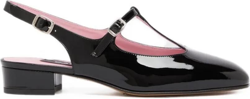 Carel Paris Prune pumps met T-bandje Zwart