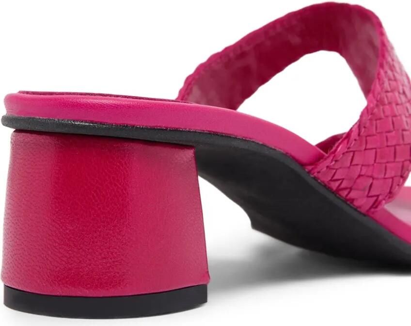 Carel Paris Pyramide T geweven kalfsleren sandalen Roze - Foto 4