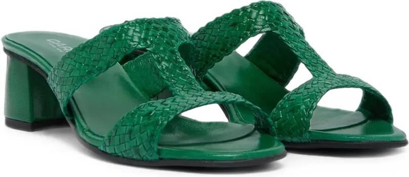 Carel Paris Pyramide T geweven leren sandalen Groen - Foto 5