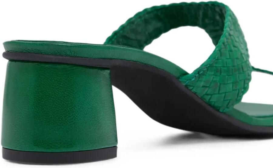 Carel Paris Pyramide T geweven leren sandalen Groen - Foto 4